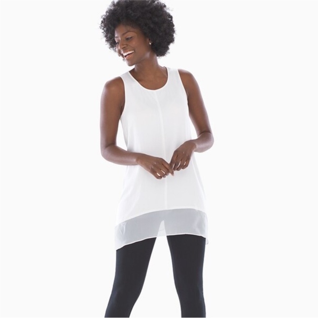 Nwt Soma Chiffon Trim Sleeveless Tunic Size Xxl
